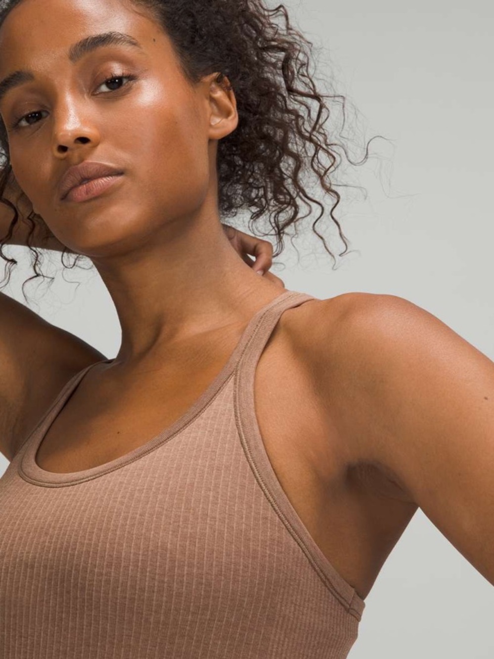 Lululemon Ebb to Street Shelf Bra Tank Top *Light Support Cacao - Picture 3 of 15
